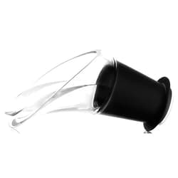Kitchen Correct Wine Server Crystal, Black - J Hook - Set of 2