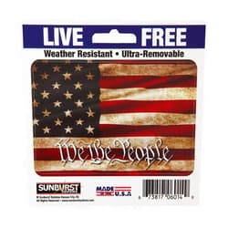 Sunburst Systems 6014 We The People Flag Decal, Ultra Removable, America, American Pride, United States, Constitution, 4.5