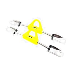 Scuba Choice Diving Spring Yellow Fin Strap with Stainless Steel Integrated Buckle, Large