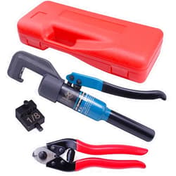 Muzata 45KN Upgraded Custom Hydraulic Hand Crimper Tool for 1/8