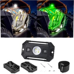 ANGU-OFFROAD LED UTV Dome Light, Universal Roll Bar Mount LED Interior Light Utility Roll Cage Reading Light Map Light UTV Dome Light for Trucks ATV Polaris RZR Can Am Boat Off-Road Car - White/Green