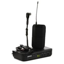 Shure BLX14/B98 UHF Wireless Microphone System - Perfect for Brass, Woodwinds, Percussion - 14-Hour Battery Life, 300 ft Range | Includes Clip-on Instrument Mic, Single Channel Receiver | H9 Band