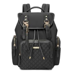 Terzini Bear Diaper Bag Backpack, Diaper Bags for Baby Boy Girl with USB Charging Port,Changing mat,Stroller Hooks (Black)