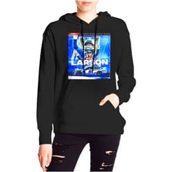 FOLOFOGO Kyle-Larson-Car-5 Women's Hooded Sweater Pullover Hoodie Sweatshirt with Pocket Hooded
