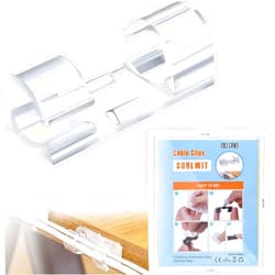 SOULWIT 50 Pcs Self Adhesive Cable Management Clips, Cable Organizers Sticky Wire Clips Cord Holder for TV PC Laptop Ethernet Cable Desktop Home Office (Large,Transparent)