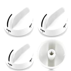 AMI PARTS Surface Burner Knob Gas Stove Knob 8273104 Control Knob Replacement Parts Compatible with Whirlpool Stove/Ranges - Replaces WP8273104 PS393679-4 Pack