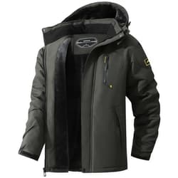 MAOYSSEN Men's Ski Jacket Warm Winter Snow Coat Waterproof Mountain Windbreaker Snowboarding Jacket Hooded for Hiking Traval