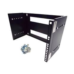 CNAweb 6U 19-Inch Hinged Extendable Wall Mount Bracket Network Equipment Rack - Black