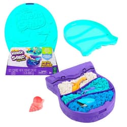 Kinetic Sand, Project Planet Deep Sea, 24oz Play Sand, Sea Creature Tools, Sustainably Minded Eco Friendly Materials, Christmas Gifts for Kids Ages 3+