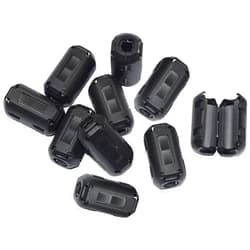 JDYYICZ [Pack of 10] Clip-on Ferrite Core Ring Bead Anti-Interference High-Frequency Filter RFI EMI Noise Suppressor Cable Clip (13mm Inner Diameter)