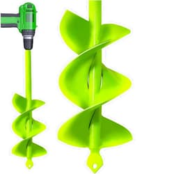 TCBWFY Auger Spiral Drill Bit for Planting 3x12inch Upgraded Drill Bit for Fast Digging Garden Auger Drill Bit for Planting Bulbs Flowers Planting Auger for Drill Post Hole Digger for 3/8