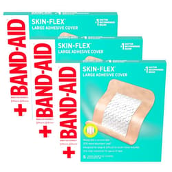 Band-Aid Brand Skin-Flex Adhesive Bandages, Large, 6 Count (Pack of 3)