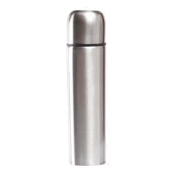 Generic Stainless Steel Thermal Bottle Thermos for Hot and Cold Drinks Travel Coffee Mug with Cup Water Flask Vacuum Insulated Tumbler 17 oz/500ml （Silver）