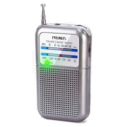PRUNUS Pocket AM FM Radio Portable, Mini Transistor Radio with Excellent Reception, Tuning Knob with Signal Indicator, AAA Battery Operated for Walking and Jogging, DE333 by PRUNUS