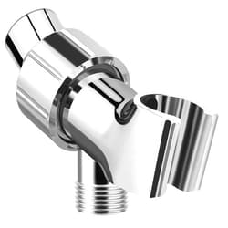 MAYYAYA Adjustable Handheld Shower Head Holder- Brass Ball, Premium ABS Bracket- 360 Degree Rotatable Arm Mount and Hose Connector, Shower Adapter- Adjustable Shower Arm Mount, MAYYAYA (Silver)