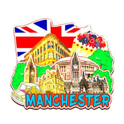 Orlybar Orlaybar Manchester UK Decorative Magnet 3D Refrigerator City Travel Souvenir Tourist Gifts Handmade Craft Fridge Magnet Home Decoration -4740