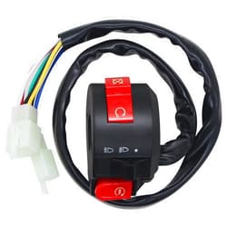 Amavoler Left Starter Kill Light Switch Assembly 8 Wire 3 Function Fit for 50cc 70 cc 90cc 110 cc 125cc 150cc ATVs Quad 4 Wheeler SunL Coolster.
