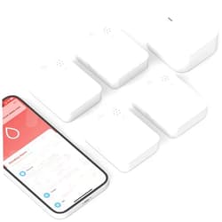 TREATLIFE Smart Water Leak Detector 4 Pack & Zigbee Hub Kits, Water Sensor Alarm Compatible with Alexa and Google Home, Sensitive Leak and Drip Alert, for Kitchen, Bathroom, and Basement