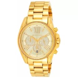 Michael Kors Women's Bradshaw Pav� Gold-Tone Watch MK6538