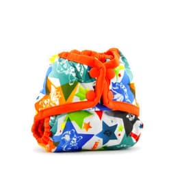 Kanga Care Rumparooz Double Leg Gusset Reusable Cloth Diaper Cover Newborn Snap | Dragons Fly - Poppy 4-15 lbs