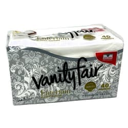 Vanity Fair Dinner Napkins, Pre Folded, 40 CT Silver (4)