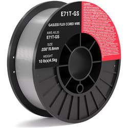 Jimm 0.030 Flux core Welding Wire, 2 Spools E71T-GS Low Splatter gasless Carbon Steel Mig Welding Wire Compatible
