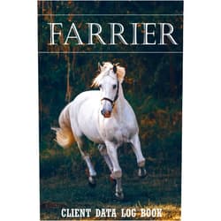 Alp Design Publishing Farrier Client Data Log Book: Professional Horseshoer Client Tracking Address & Appointment Book with A to Z Alphabetic Tabs to Record Personal Customer Information