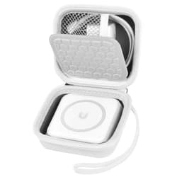 ALKOO Case for Hicober/for Iseyyox/for Ucomx 3 in 1 Charging Station, Foldable Magnetic Wireless Charger Dock Storage Holder for CINFII/for RTOPS Travel Charging Pad- Bag Only (White)