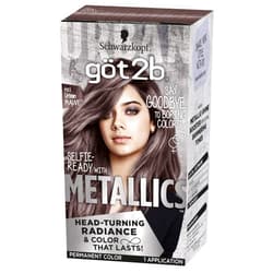 Got2B Schwarzkopf Got2b Metallics Permanent Hair Color, M71 Metallics Silver