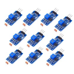 Teyleten Robot 5MM LDR Photosensitive Sensor Module Light Dependent Resistor Sensor Module Digital Light Detection LM393 3 pins for Arduino (10PCS)