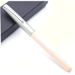 Czxwyst JINHAO 51A Wooden Fountain Pen Steel Cap (Hard Maple, Extra Fine Nib 0.38mm)