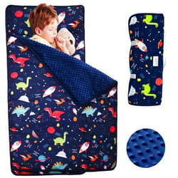 Vencede Nap Mat - Toddler Nap Mat with Pillow and Blanket, Kids Nap Mats for Preschool, Extra Thick Large 55