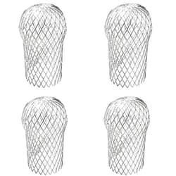 Sankoly 4 Pack Downspouts Gutter Guard Aluminum Filter Strainer Expandable Gutter Downspout Guards Gutter Downspout Protectors for Preventing Blockage from Leaves, Debris