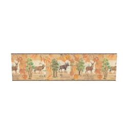 RoomMates York Wallcoverings Lake Forest Lodge LM7920BD Deer Crossing Border, Multi