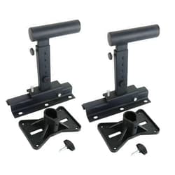 Yaeccc Pair of Speaker Wall Mounts, Universal Bookshelf Speaker Mounting Bracket,66 Lbs Capacity, Black