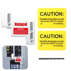 Natupal Generator Interlock Kit Compatible with Eaton Cutler Hammer Challenger BR-200 150 and 200 AMP Panel,1 1/4 to 1 1/2 Inch Spacing Between Main and Branch Breaker