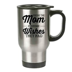 The Primal Matriarch Mom's Gift Travel Mug for Mother's Day, You're the Mom everyone wishes the had Stainless steel (Silver, 14 OZ)