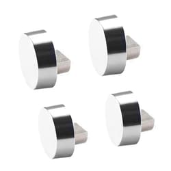 uxcell Mirror Clips - Zinc Alloy Glass Clips Clamps Holder Round Shape for 6-7mm Thick Mirror , 4 Pcs