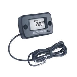Runleader Digital Self Powered Tach/Hour Meter,Maintenance Interval Time,RPM Alert for Riding Lawn Tractor Generator Compressor Outboards Motor Jetski Chainsaws Dirtbike Scooter.