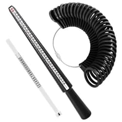 Accmor Ring Sizer Measuring Tool Set, Reusable Ring Gauges with Finger Sizer Mandrel, Plastic Four Size Ring Stick Jewelry Mandrel and Ring Gauge Finger Sizing Ring Sizer Tools for Jewelry Making