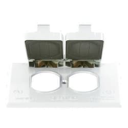 Greenfield Made in The U.S.A. CDRHWS Series Weatherproof Electrical Outlet Box Cover, White