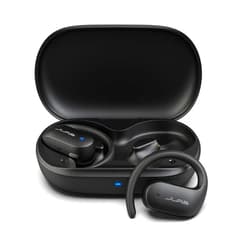 JLab JBuds Open Sport Earbuds, Black, Ear Hook Design for Workout Fitness, Wireless Open-Ear Audio Freedom, Safe Listening, Bluetooth Multipoint, Customize with The App