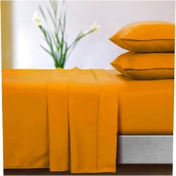 Tribeca Living Microfiber 110-GSM Deep Pocket Sheet Set King Mustard