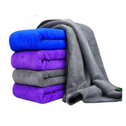 LCDIEB Car wash Towel 30x70 cm Car Wash Microfiber Towel Car Cleaning Drying Cloth Hemming Car Care Cloth Detailing Car Wash Blue Purple/Gray Towel,Gray 30x70x1pcs,Superfine Fiber