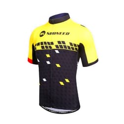 Sponeed Men Bike Jersey Short Sleeve Road Cycling Shirts Biking Tops Moisture Wicking