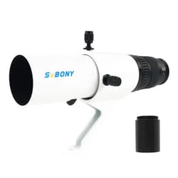 SVBONY SV198 50mm Guide Scope Finder Scope with Dual Helical Focuser Fine Focusing, Dual Use of Star Searching and Guiding with 45mm T2 Extension Tube for Astrophotography, Auto Guiding and Telescope