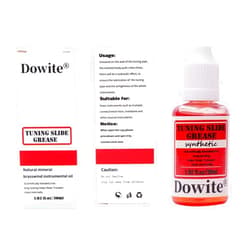 Dowite 30ml Red Tuning Slide Grease for Trumpet Trombone French Horn Tuba, High Viscosity Synthetic Lubricant for Brass Maintenance, Thick Liquid Formula for Smooth Slide Action and Airtight Seal
