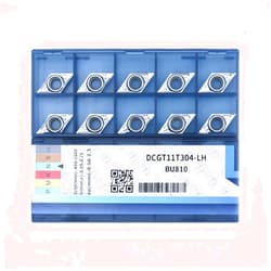 CDBP Carbide Inserts for Aluminum DCGT32.51 / DCGT11T304 for Turning Cutting Aluminum Inserts, 10PCS.