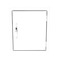 Summerset Professional Grills 16x18 North American Stainless Steel Vertical Access Door (Reversible-Swing) - SSDV-16