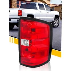 CLERYYE Tail Light Assembly Compatible with Chevrolet Silverado 1500 2500HD 3500HD 2014-2018, GMC Sierra 3500HD 2015-2018, Brake Rear Lamp Includes Bulbs and Harness, Right Passenger Side